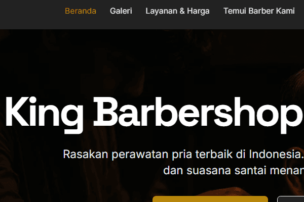 AI-Powered Barbershop Website